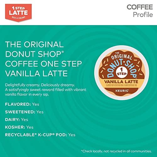 The Original Donut Shop The Original Donut Shop Vanilla Latte, Single-Serve Keurig K-Cup Pods, Flavored Coffee, 20 Count