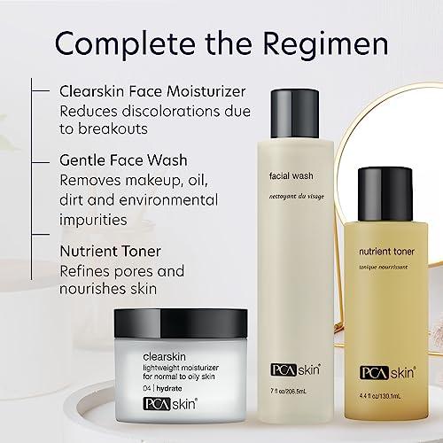 PCA SKIN PCA SKIN Clearskin Lightweight Face Moisturizer for Oily Skin, Daily Hydrating Facial Moisturizer for Oily, Acne-Prone, and Sensitive Skin, Quick Absorbing, Reduces Discolorations, 1.7 oz Jar
