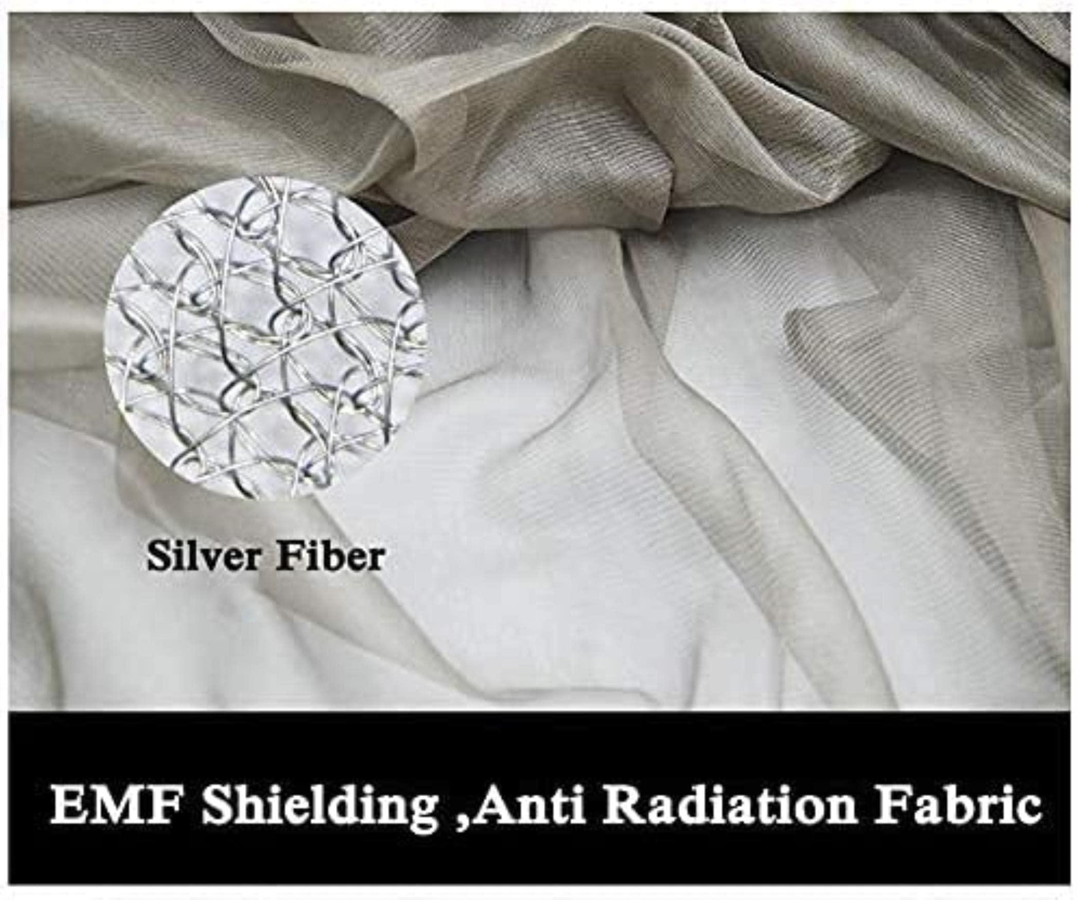 BTURYT BTURYT Faraday Fabric EMF Shielding Breathable Netting,Blocks Radiation/EMF/WiFi/ 5G amp; Other RF,1.5m/59in Width Suit for Making Anti Radiation Bed Canopy
