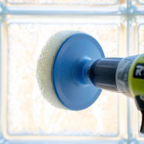 BRING IT ON! IT REALLY WORKS! Bring It On Cleaner Water Spot Polishing Kit | For Shower Glass and Windows | Tile and Grout Polishing | Included Drill Scrub Brush, Microfiber, 8 ounces Water Spot Remover
