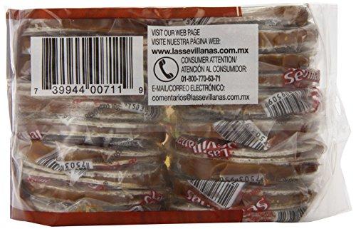Las Sevillanas Mini Obleas with Cajeta (20 Delicious Wafers with Goat's Milk Candy), Packaging May Vary