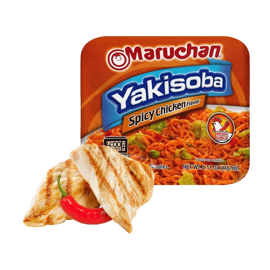 Maruchan Maruchan Yakisoba Spicy Chicken Flavor, 4.11 Oz, Pack of 8, (4178990743)