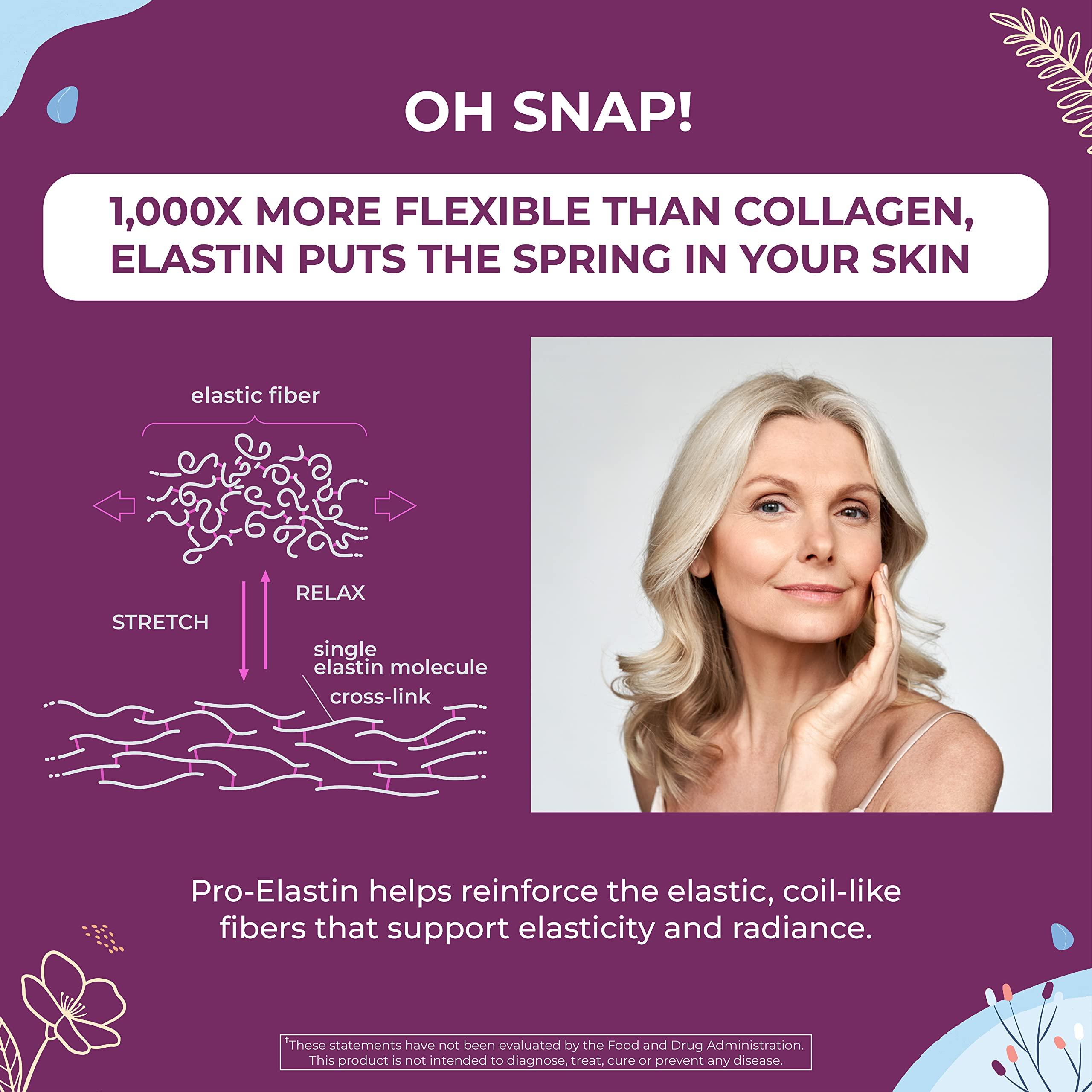 Body Kitchen Body Kitchen Pro-Elastin 1000 mg Elastin Supplement, Reduce Signs of Aging, Improved Skin Health, Firmness & Elasticity, Fewer Wrinkles, Veggie Caps (Pack of 3)