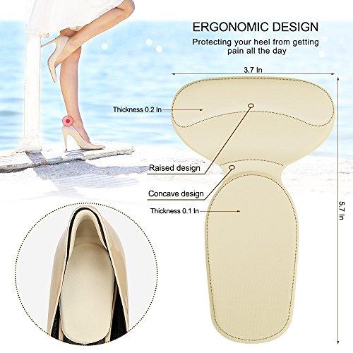 Tinkber 2 Pairs Cushion Grips Heel Pads Inserts Grips,Shoes Boots High Heels Inserts for Women Gel Inserts Insoles Liners