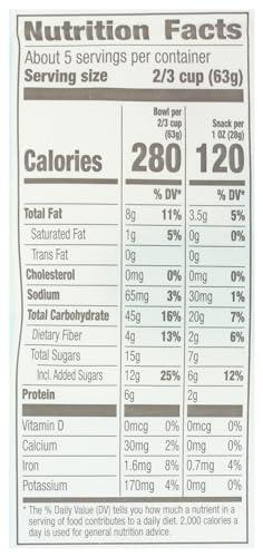 Cascadian Farm Cascadian Farm Organic Fruit And Nut Granola, Non GMO, 11 Ounces (Pack Of 4)