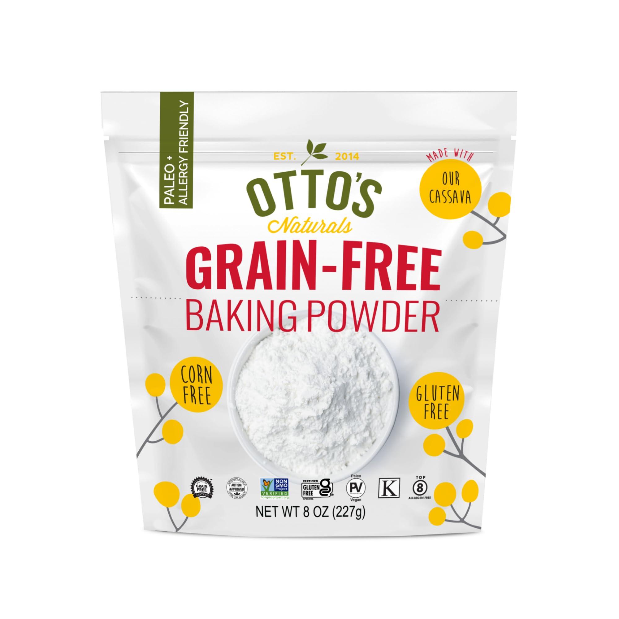 Otto's Naturals Otto\'s Naturals - Baking Powder, Gluten-Free, Grain-Free, Nut-Free Baking Powder for Cooking & Baking, Certified Paleo & Non-GMO Verified, 8 Oz