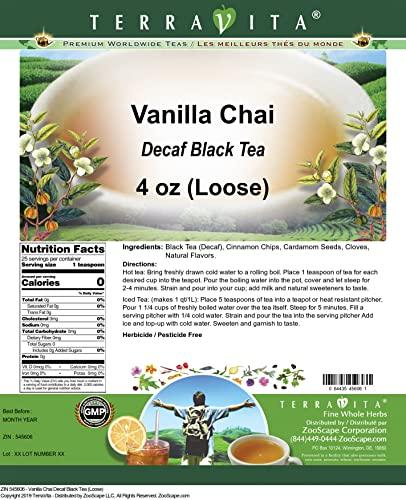 TerraVita Vanilla Chai Decaf Black Tea (Loose) (4 oz, ZIN: 545606) - 2 Pack