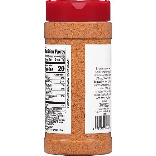 Tone\'s Tone\'s Taco Seasoning Blend, 10 Ounce Shaker (Pack of 6)