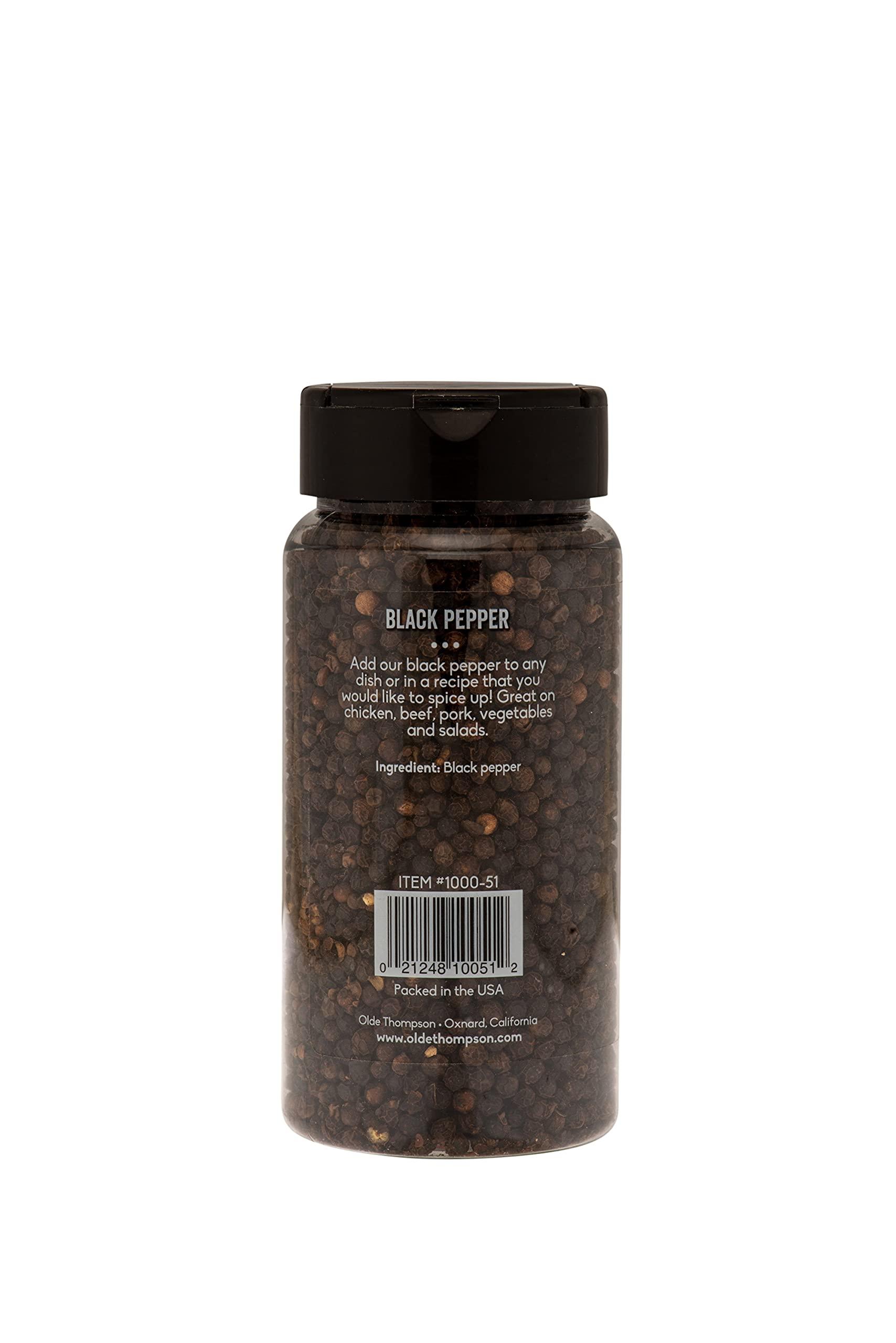 Olde Thompson Since 1944 Olde Thompson Whole Black Pepper, Refill For Pepper Grinders, 5.8 oz (Pack of 2)