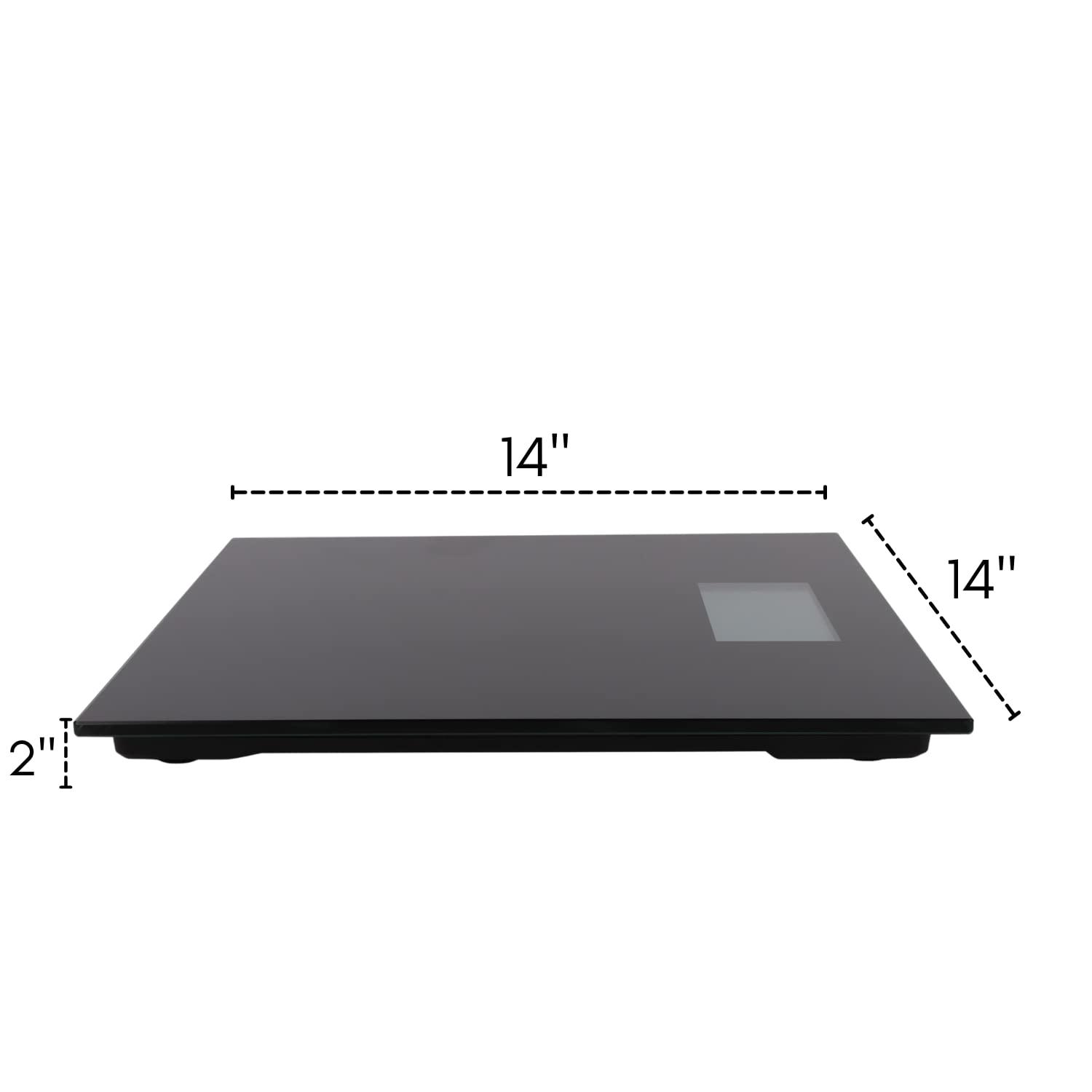 MISTIC COOL 500 lb Extra-Wide Digital Bathroom Scale - Talking Weight Scale with Large LCD Display - Wide Platform for Accurate Body Measurements