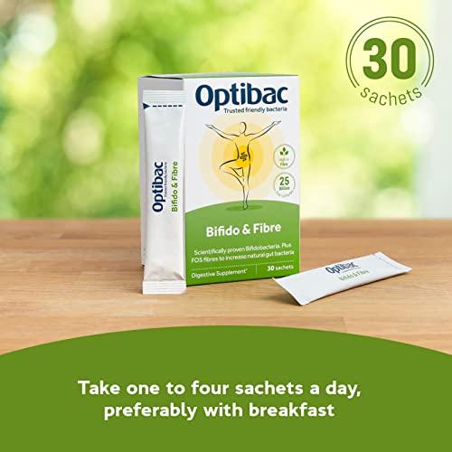 Optibac Probiotics OptiBac Probiotics Bifidobacteria & Fibre, Pack of 30 Sachets
