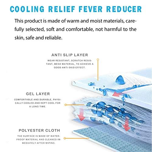 HI FINE CARE Ice Cooling Mat, Gel Cooling Cold Mat Pain Relief, Injuries Mesh Fabric Hot Cold Therapy Pack for Back, Shoulder, Knee, Belly Green 18in×18in (Green)