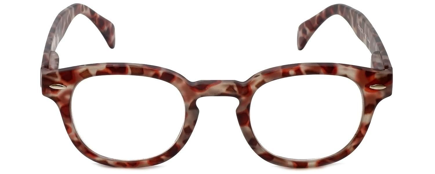 Calabria Calabria 4376CB Vintage Bi-Focal Reading Glasses w/Matching Case in Red +4