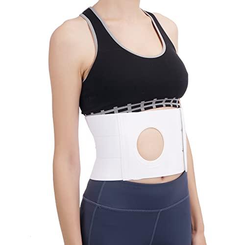 TANDCF Medical Ostomy Belt Ostomy Hernia Support Belt Abdominal Binder Brace Abdomen Band Stoma Support For Colostomy Patients to Prevent Parastomal Hernia Stoma Opening- Men Or Women- Size L