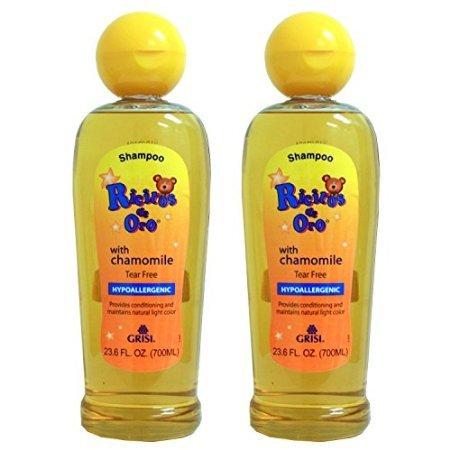 CuteMch 2 PACKS Grisi Ricitos De Oro Baby Shampoo Hypoallergenic Manzanilla Chamomile 23.6 oz each