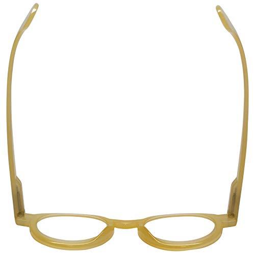 Calabria Calabria R217 Designer Vintage Reading Glasses +2.00 Yellow Men Women Trendy Single Power Readers Spring Hinge Eyeglass