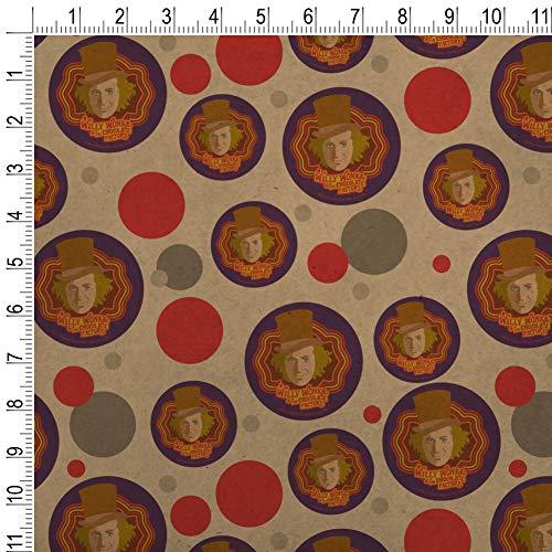 GRAPHICS & MORE GRAPHICS & MORE Willy Wonka and The Chocolate Factory Willy Wonka Premium Kraft Gift Wrap Wrapping Paper Roll