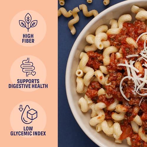 Three Farm Daughters Three Farm Daughters High Fiber Pasta Cavatappi Pack, Low GI, Non GMO Cavatappi Pasta Noodles, Low Net Carb, Made in the USA, 12 oz. (8 Pack)