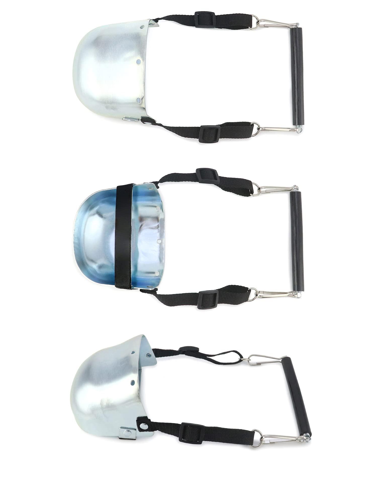 QWORK QWORK Steel Toe Guard, Metatarsal Guards, Foot Guard with Adjustable Straps, Universal Size for Men and Women, 1 Pair