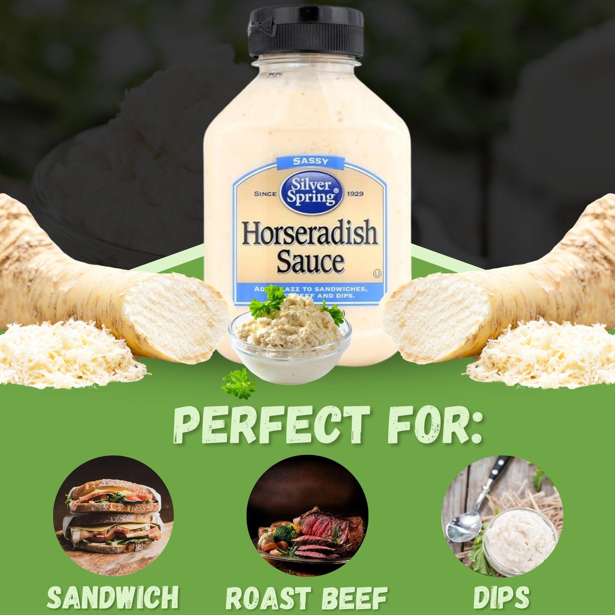 GOOD FOR MY HOME Horseradish Sauce Bundle. Includes One - 9.25 Oz Silvre String Horseradish Bottle Comes with Good for My Box, Creamy Horseradish Cream Ideal for Sandwiches, Roast Beef, and Culinary Delights.