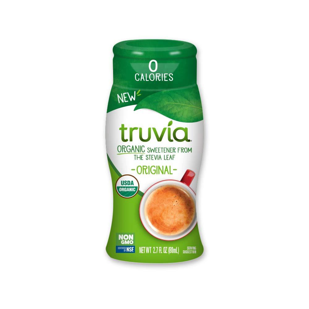 Truvia Truvia Organic Zero-Calorie Liquid Stevia Sweetener, fluid ounce bottle, Original flavor, 2.7 Fl Oz (Pack of 12)