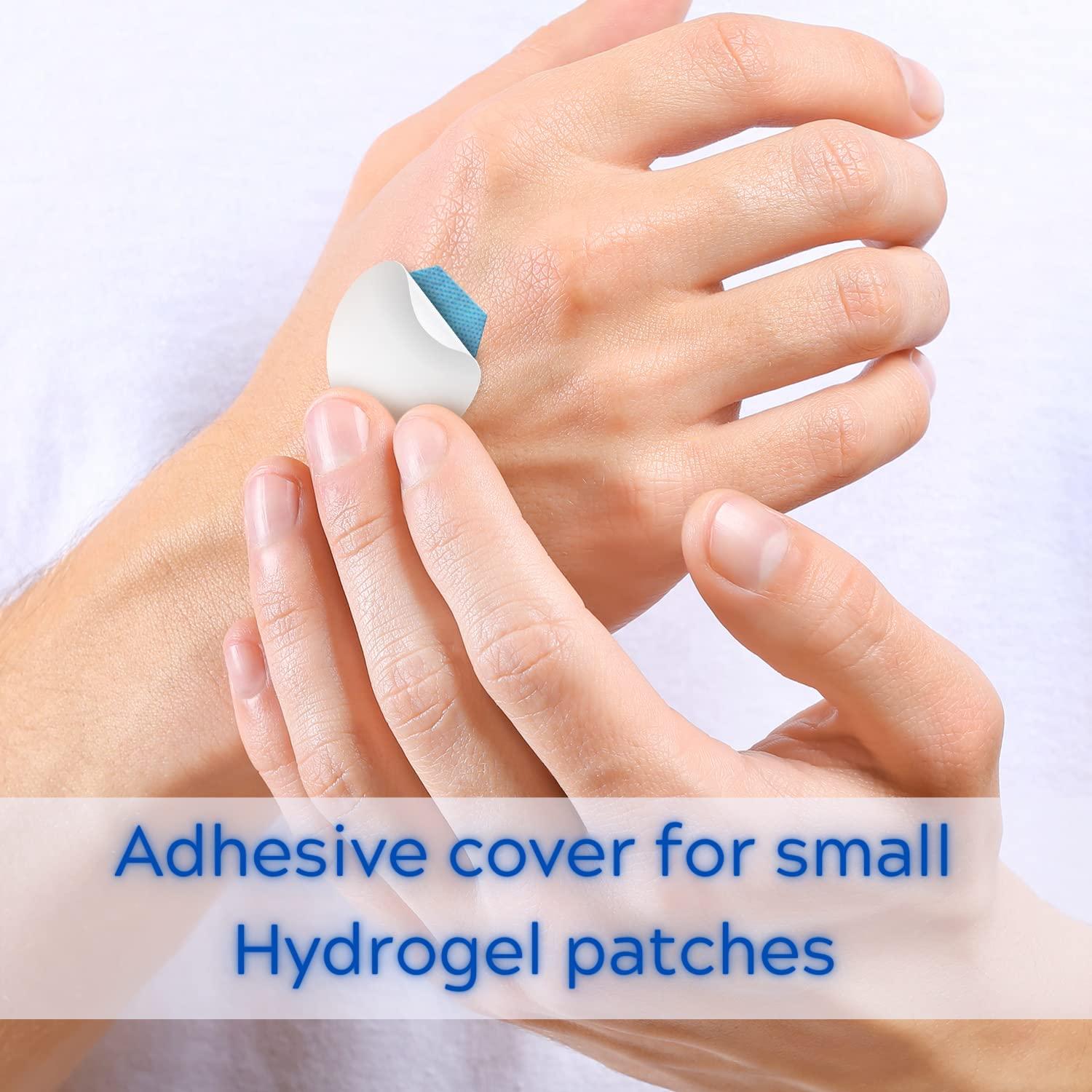 Medagel Medagel Protective Adhesive Knit Medical Tape to Secure Hydrogel Pads & Hexagels for Blisters, Bites, Burns, Cuts & Wounds, Lightweight & Breathable, 1.5\" Circles, 200 Count