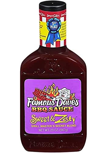 Famous Dave's BBQ Famous Dave's Sweet & Zesty BBQ Sauce, 20 Ounce, Pack of 2