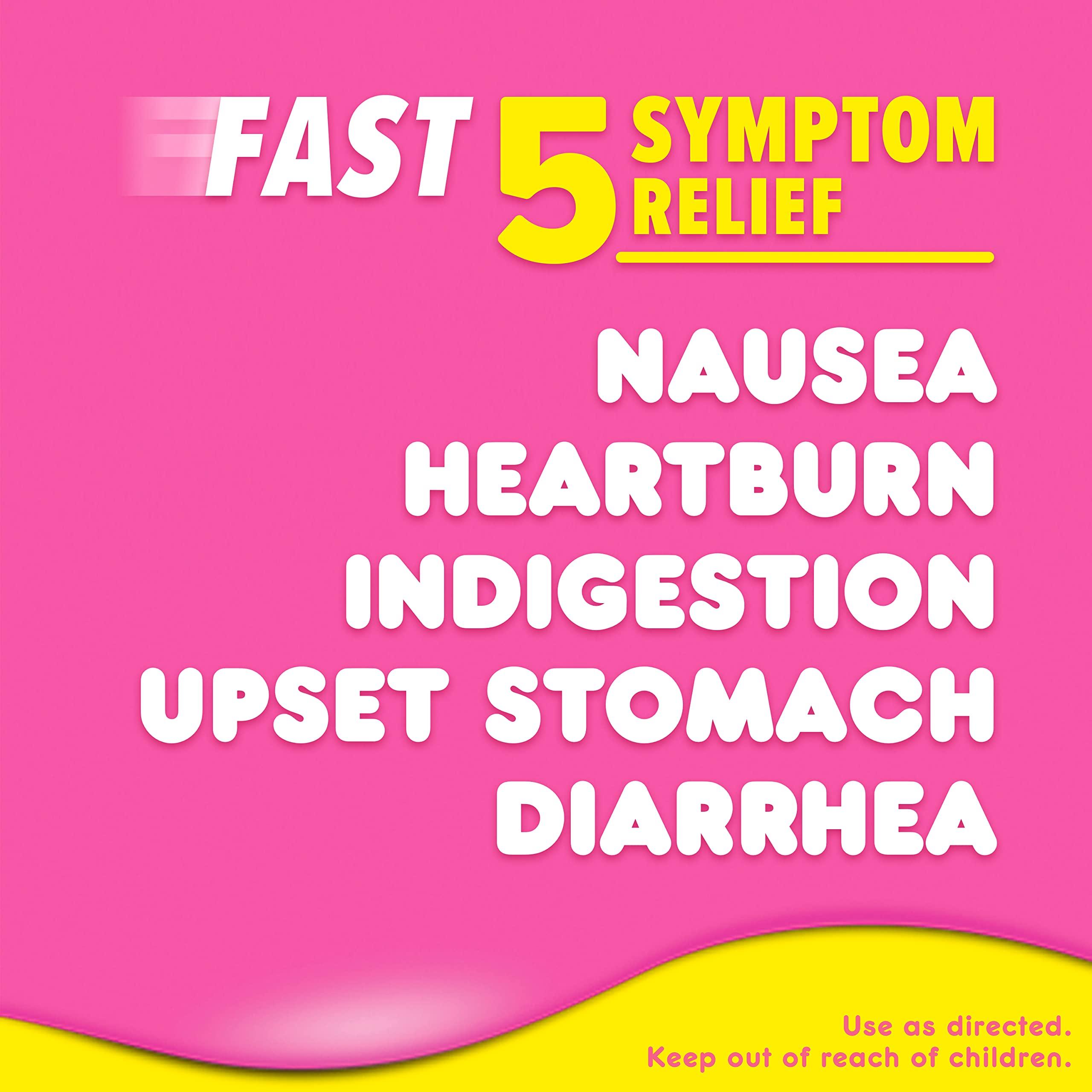 Procter & Gamble Pepto Bismol Liquid for Nausea, Heartburn, Indigestion, Upset Stomach, and Diarrhea Relief, Original Flavor 16 oz