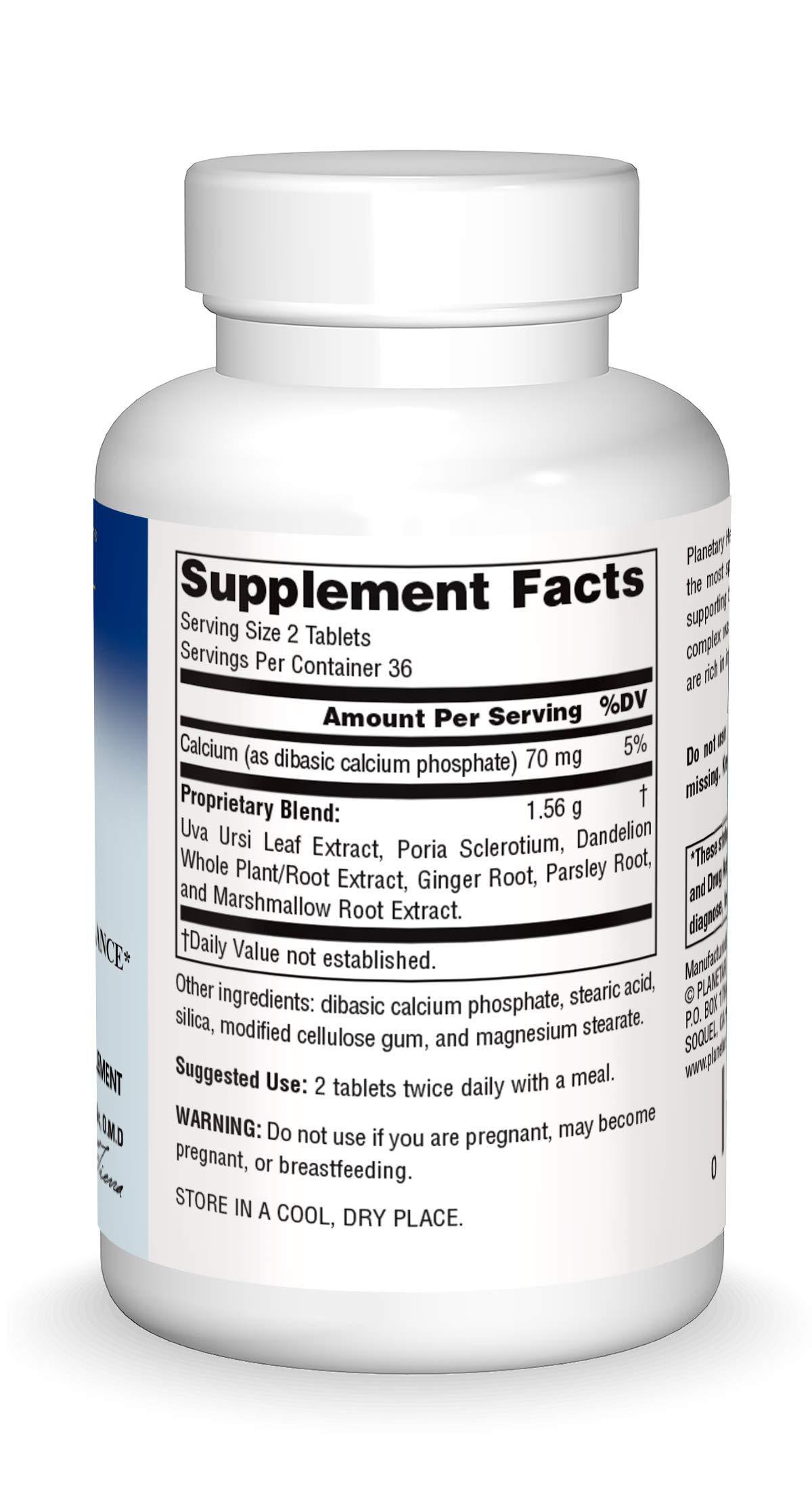 Planetary Herbals Planetary Herbals Uva Ursi Diurite, Botanical Support for Fluid Balance*, 780 mg - 72 Tablets