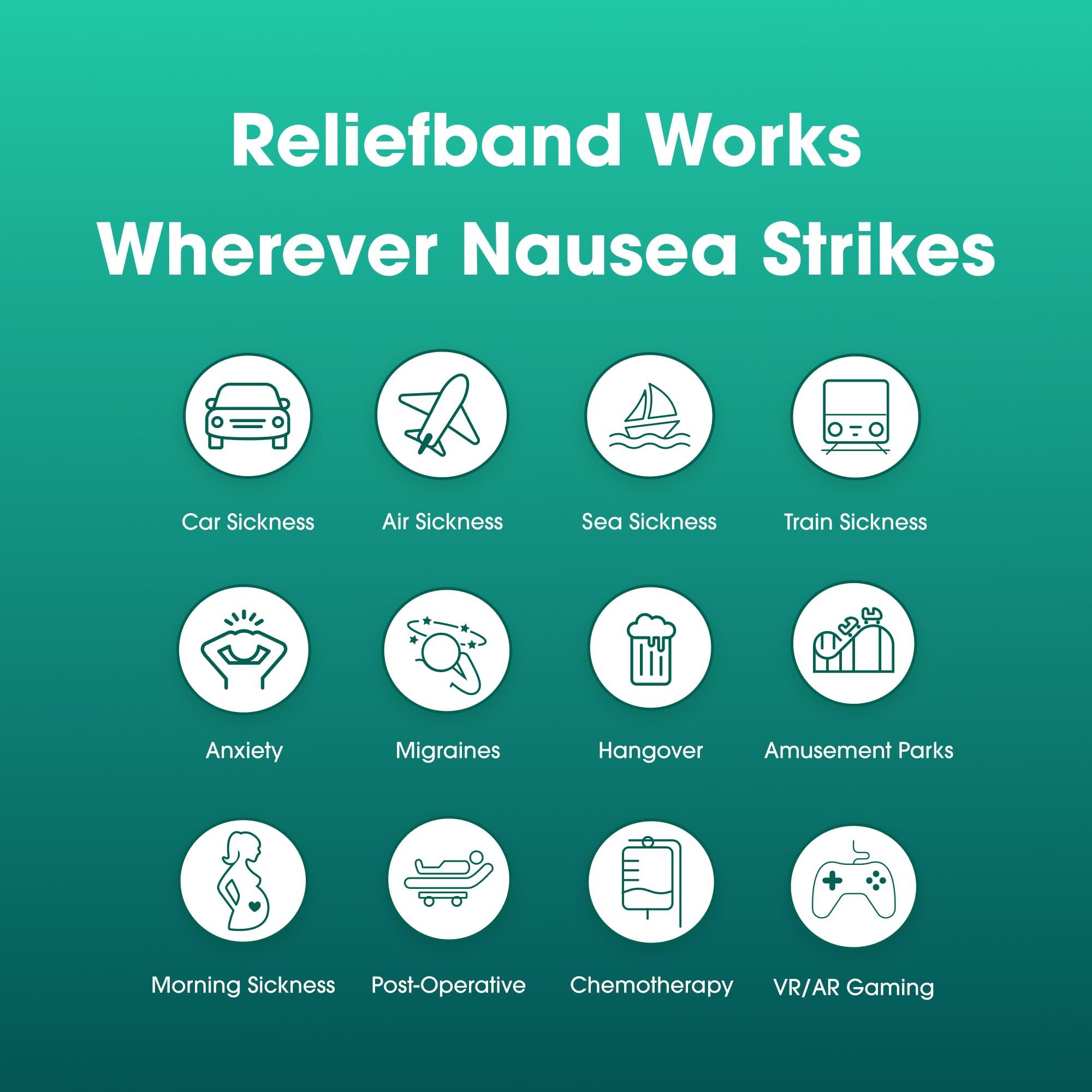Reliefband Reliefband Classic Wristband for Motion Sickness, FDA Cleared, Drug-Free