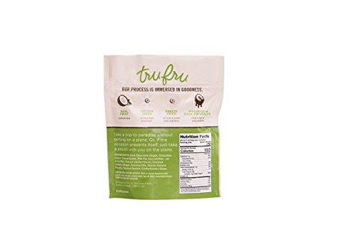 Tru Fru Tru Fru Dark Chocolate Dipped Freeze-Dried Coconut Melts (4.2 oz), 6-Pack Case