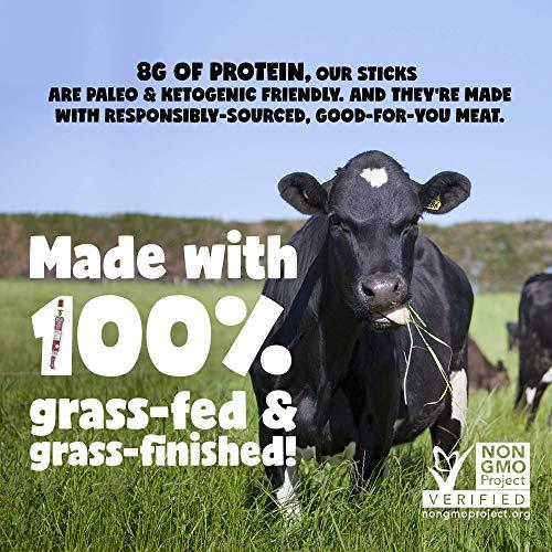 Sogo Snacks Smokey Sweet, Sogo Snacks, 100% Grass Fed Beef Sticks. Non-GMO, No Nitrates. Gluten Free Beef Jerky. Soy Free and Dairy Free Snacks. No Nuts or MSG. Paleo & Keto Snack (Smokey Sweet, 12 Cnt)