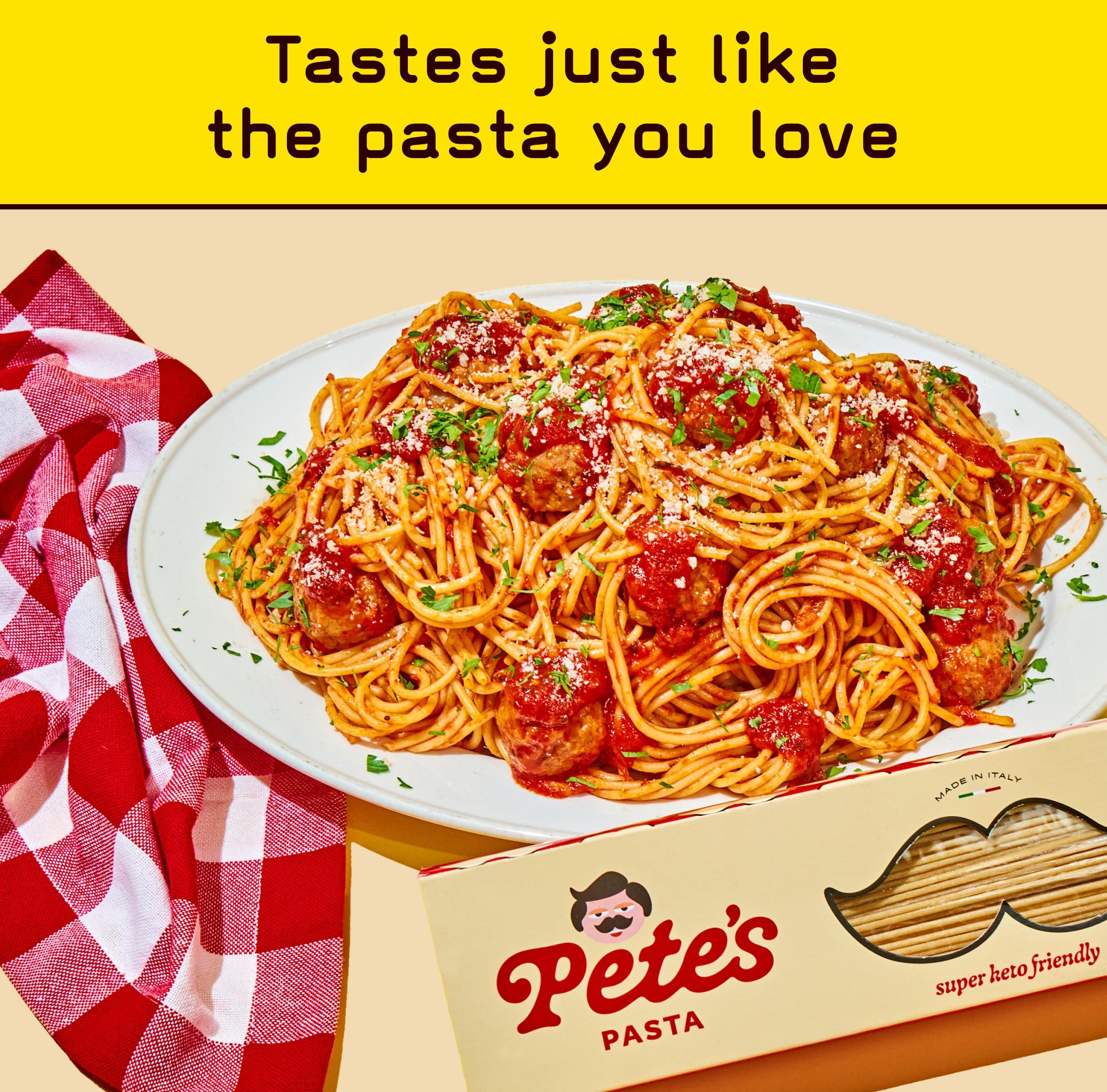 Pete\'s Pasta Pete\'s Pasta Spaghetti Noodles | 20g High Protein, No Carb Pasta | Keto, Carb Free Pasta | Healthy, Zero Carb Italian Pasta From Italy | 3-Pack, 8oz
