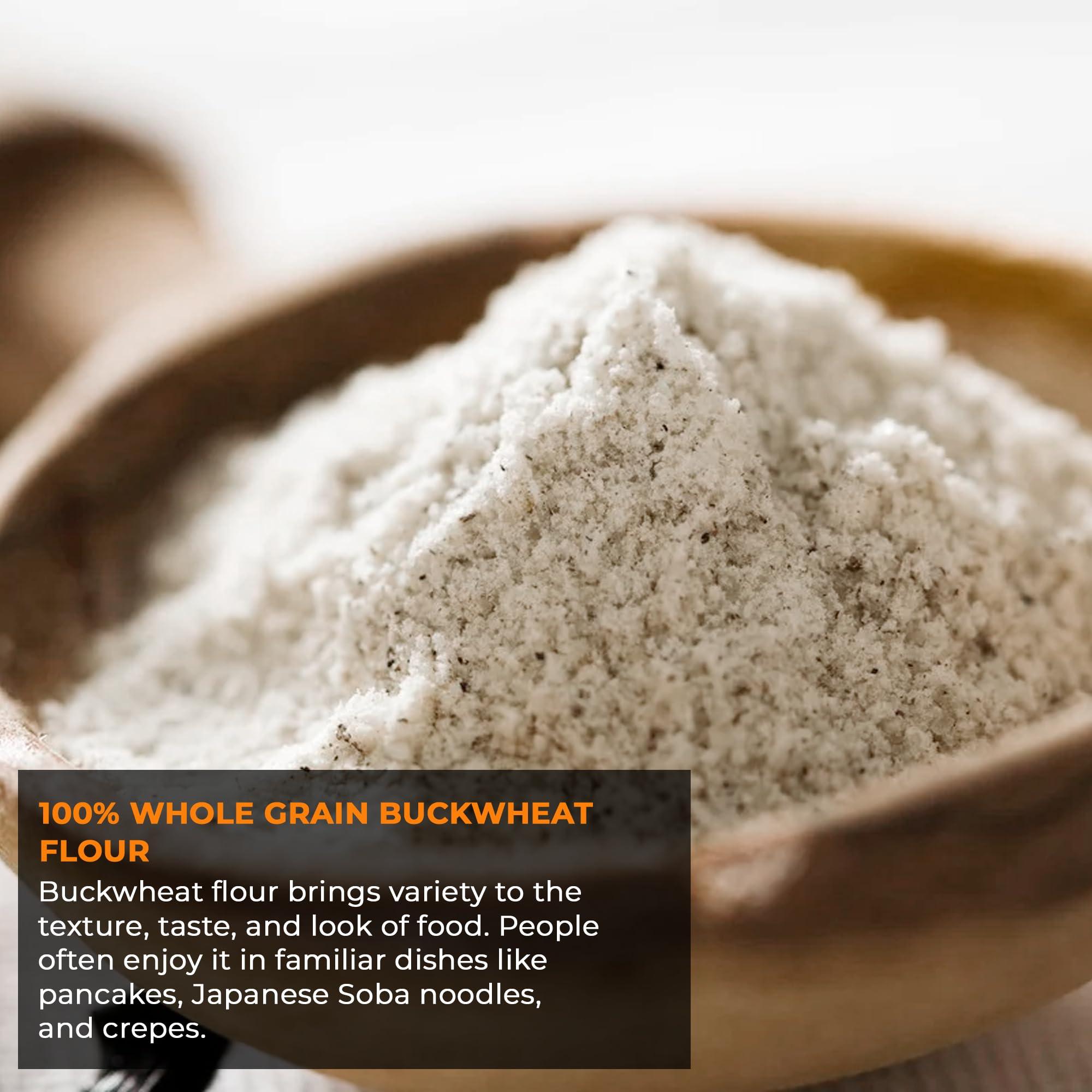 NY Spice Shop NY SPICE SHOP Buckwheat Flour - Kuttu Ka Atta - Finely Ground Raw Buckwheat Groats, Natural Fiber Source with High Protien Source, Diet Friendly 3 Pound