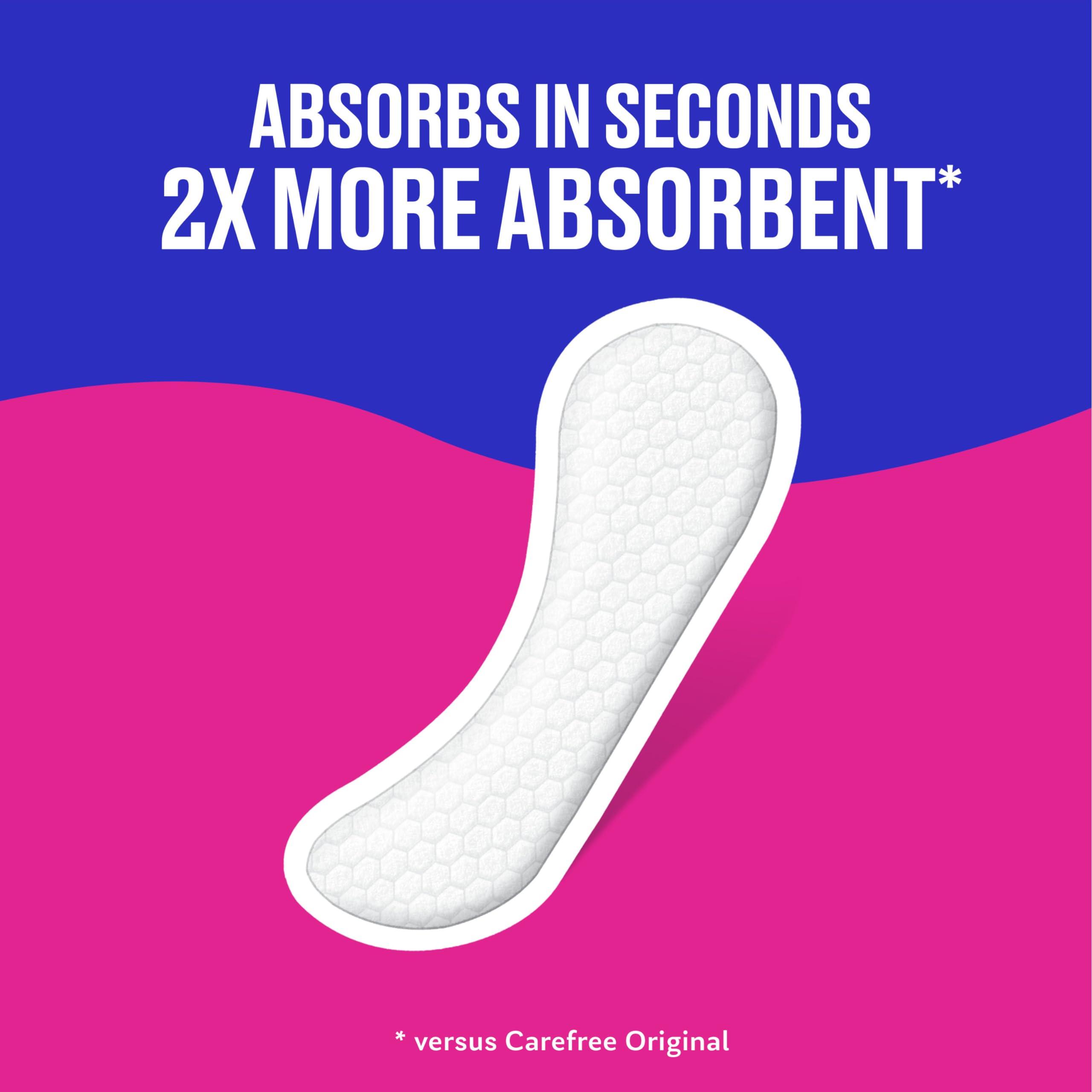 Carefree Carefree Panty Liners, Extra Long Liners, Wrapped, Unscented, 36ct (Packaging May Vary)
