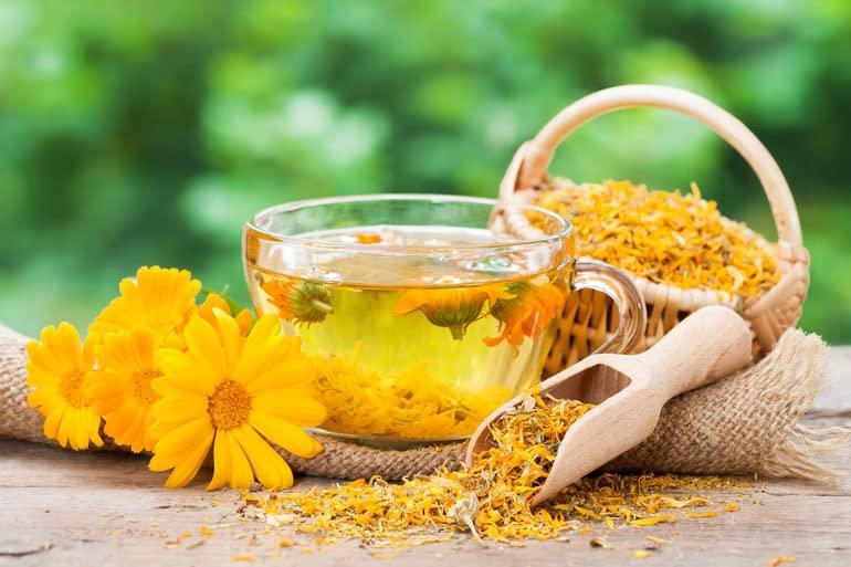 TeaDreamTea Calendula Tea Marigold Dried Flowers – 6 oz Calendula Flower - Marigold Tea – Calendula Tea Bulk - Calendula Flowers Tea - Caffeine Free - Whole Flowers - Marigold Flower Tea - Marigold Herbs