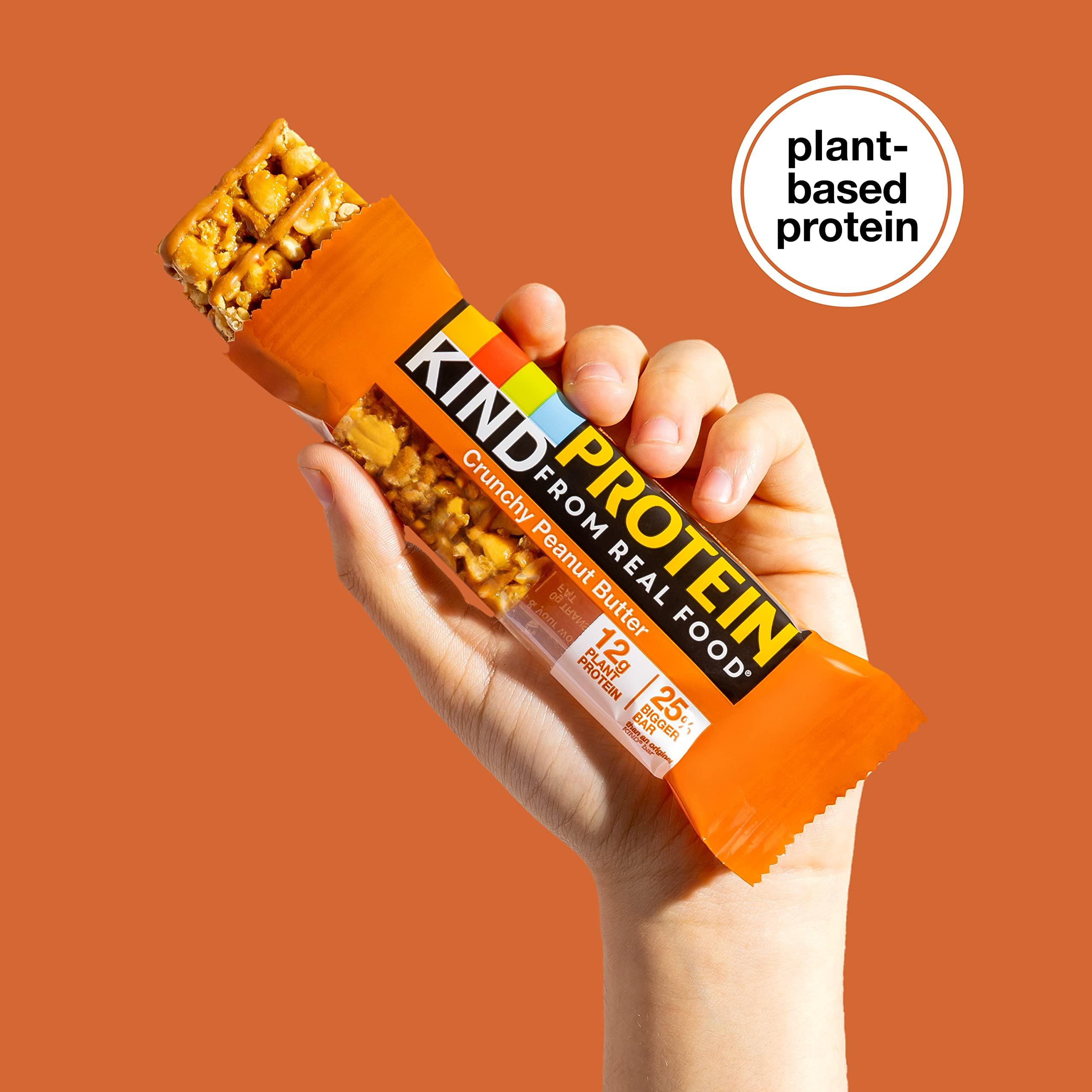 KIND KIND Protein Bars, Variety Pack, Dark Chocolate Nut, Crunchy Peanut Butter, Healthy Snacks, 10 count