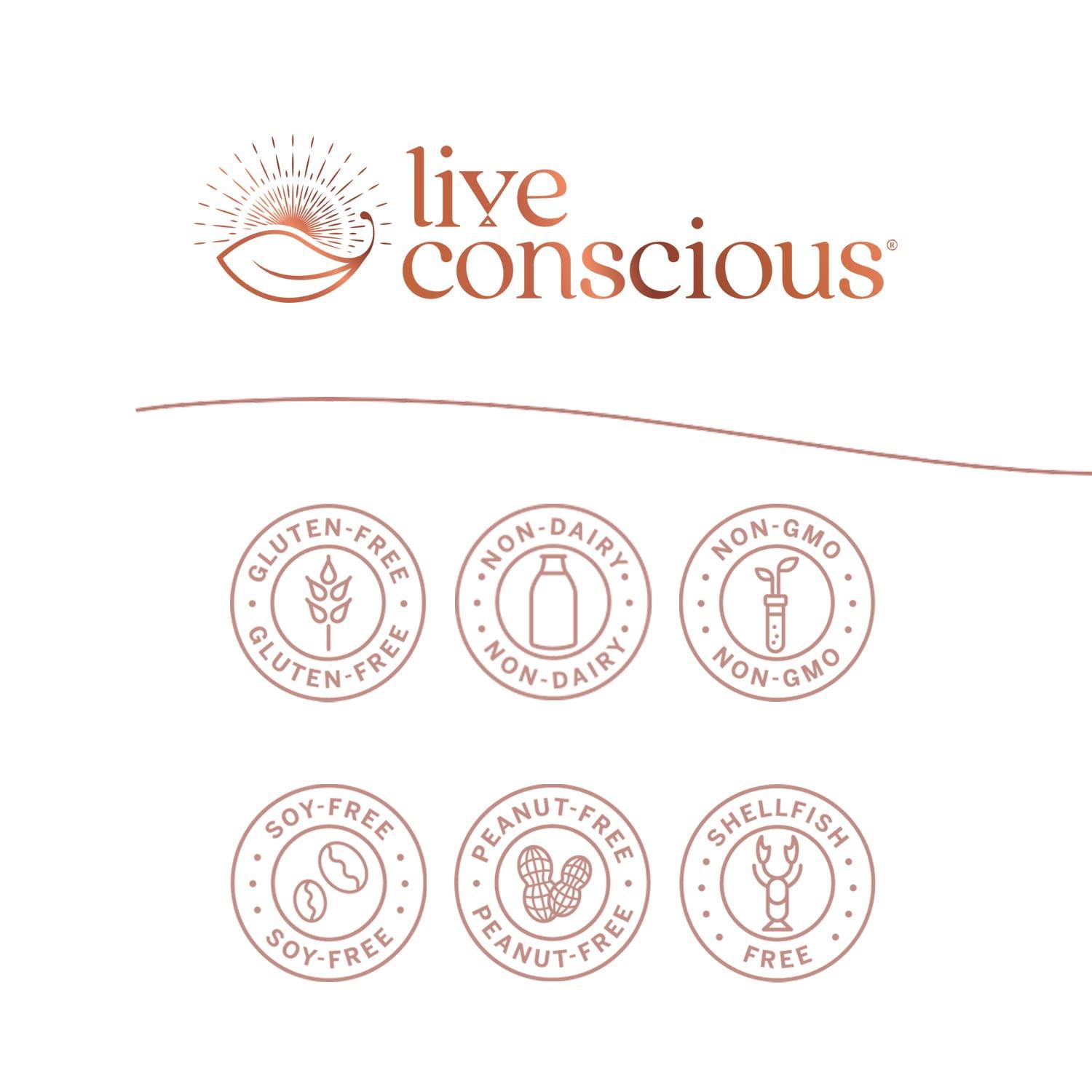 Live Conscious Live Conscious PRO45: Probiotic Formula, 45 Billion CFU, 11 Comprehensive strains. Dairy Free. Delayed Release Veggie caps. Promotes Immune and Digestive Health. 60 Capsules (2-Pack)