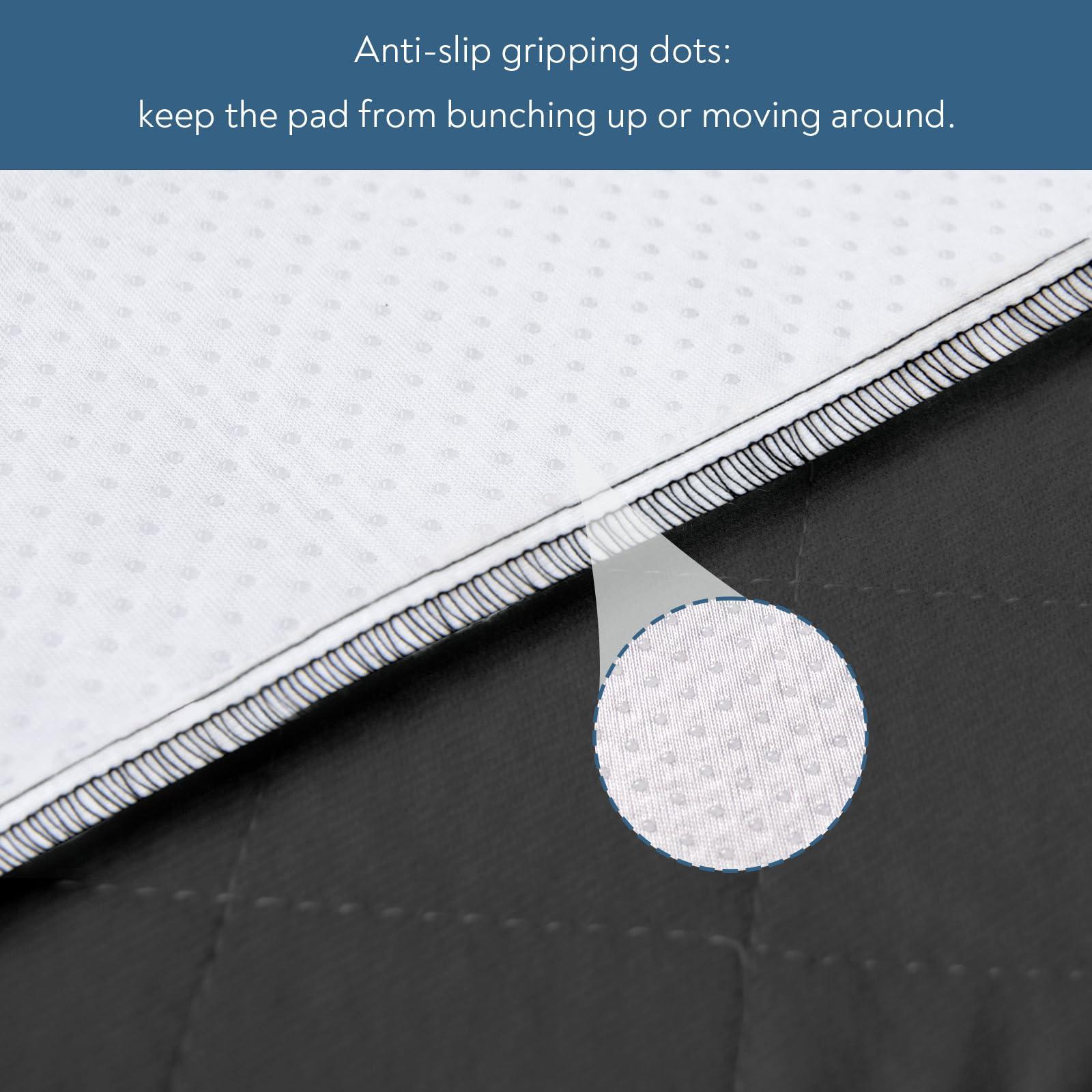 Magik & Kover Waterproof Chair Pads for Incontinence, 4 Pack Reusable Seat Protector Pads 22" x 21", Washable Chair Protector Seat Cover, Non-Slip Absorbent Incontinence Pad for Bed, Wheelchair, Kid & Pet - Black