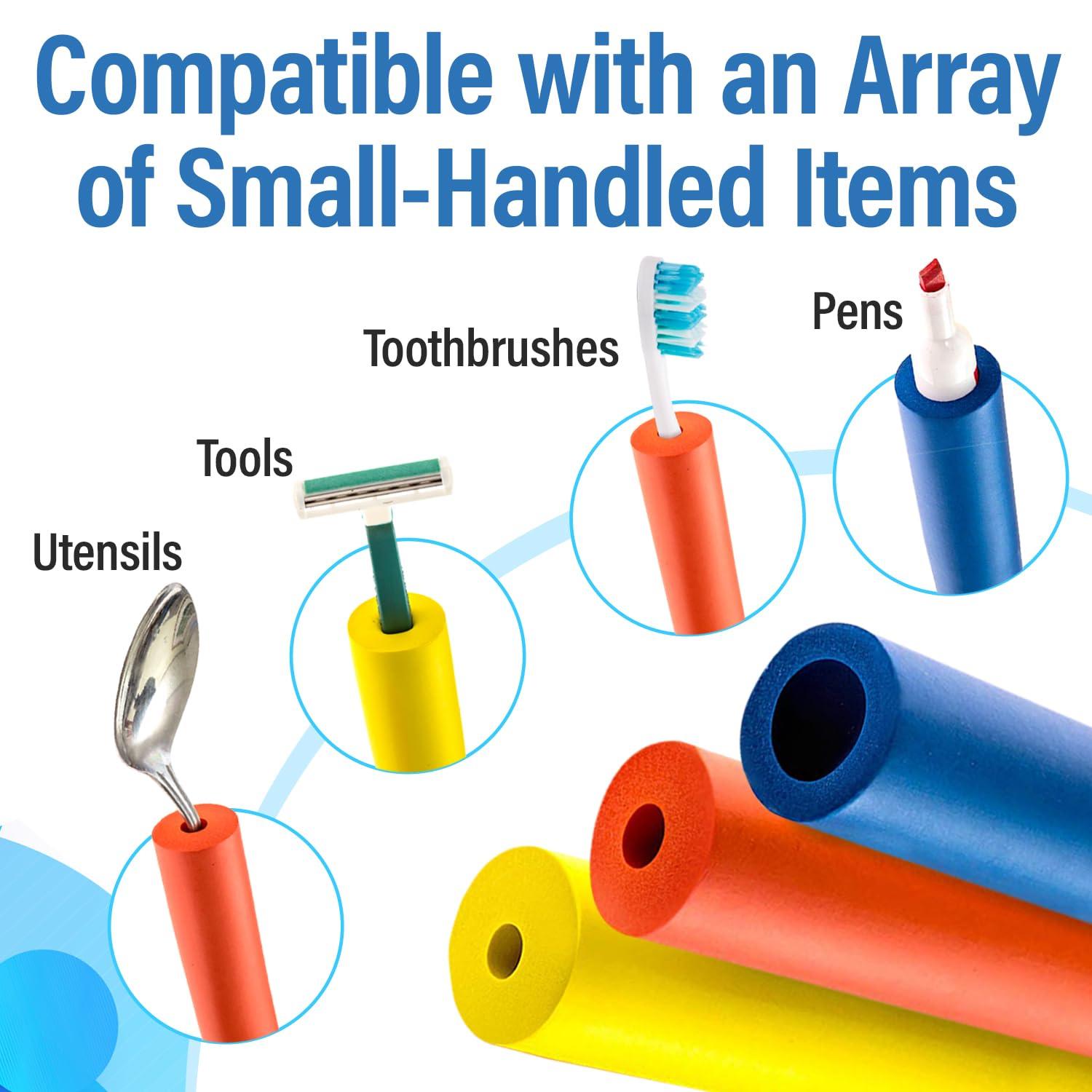 IMPRESA IMPRESA [6 Pack] Foam Grip Tubing/Foam Tubing - 3 Sizes - Ideal Grip Aid for Utensils, Tools and More - No BPA/Phthalate/Latex