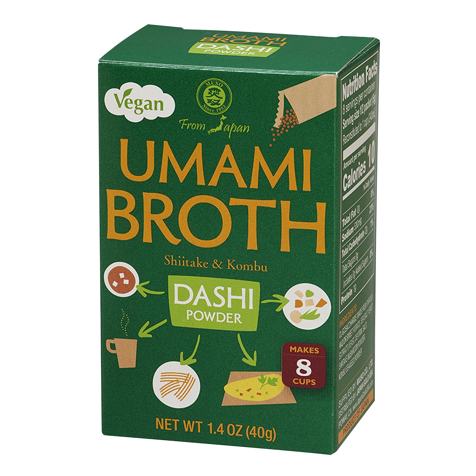 Muso From Japan Muso From Japan Umami Broth Dashi Powder, Vegan, 1.4oz, 4 sachets (Pack of 1)