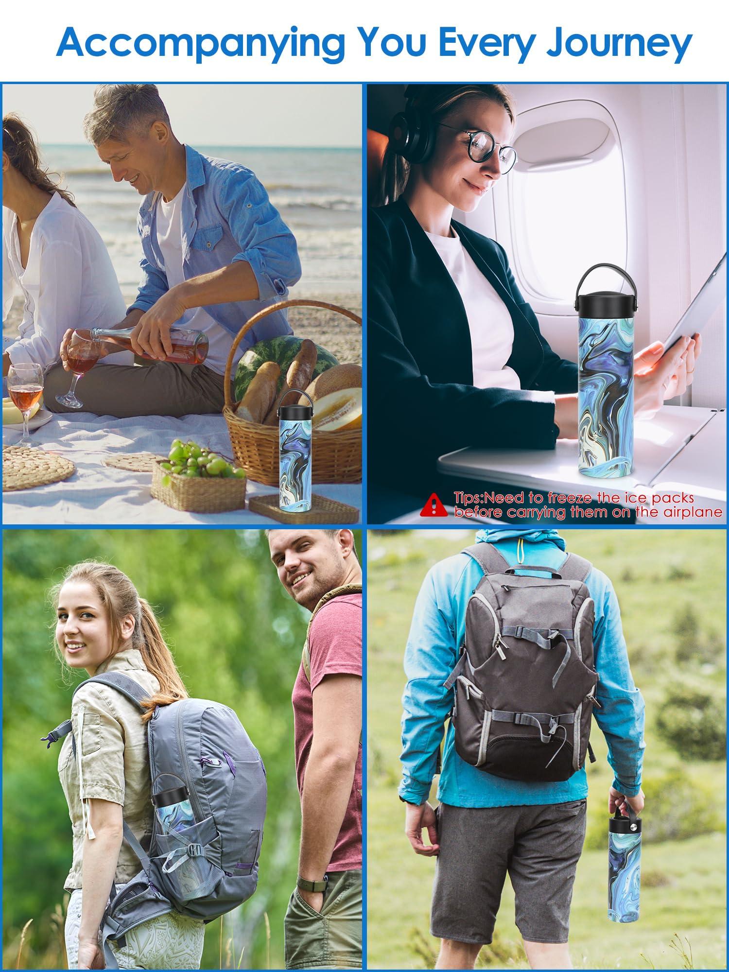 YOUSHARES YOUSHARES 24H Insulin Cooler Travel Case Insulin Pen Cooler Bottle, 1-5 Pens Refrigerated Medicine Travel Case with TSA Approved Ice Pack, Portable Diabetes Travel Case for Long Trip and Daily