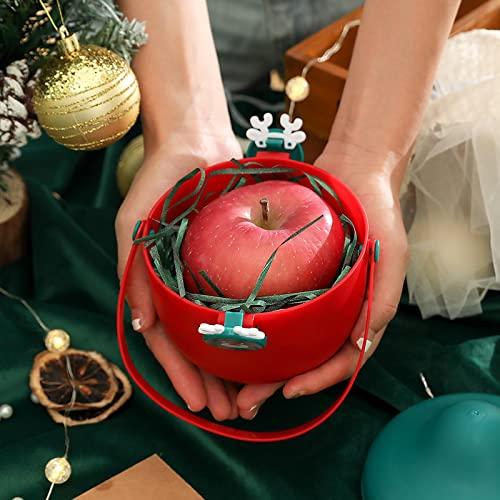 NVIVN NVIVN Christmas Apple Box Plastic Box Christmas Eve Apple Gift Box Gift Packaging Box Empty Box