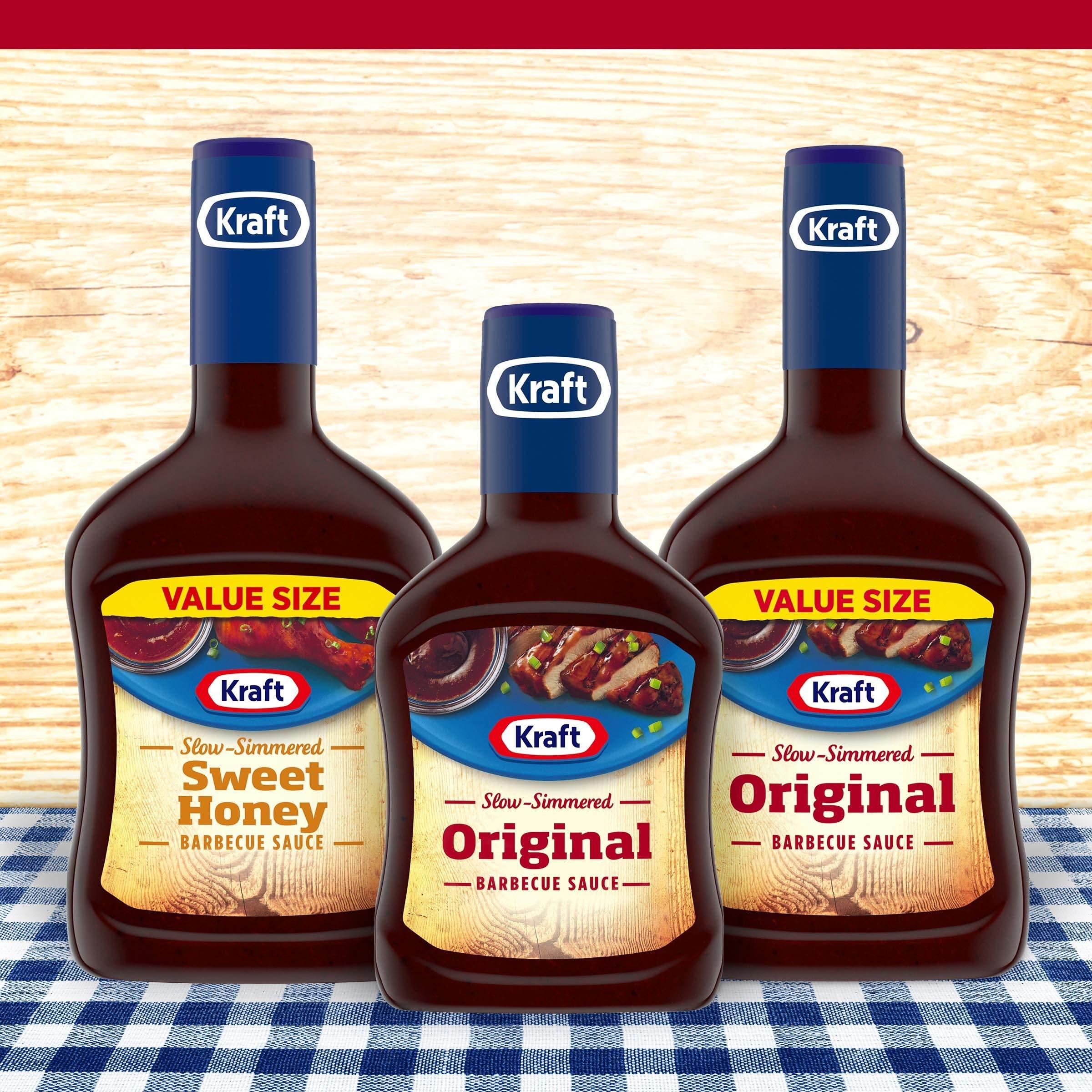 Kraft Kraft Original Slow-Simmered BBQ Barbecue Sauce (18 oz Bottle) (Pack of 2)