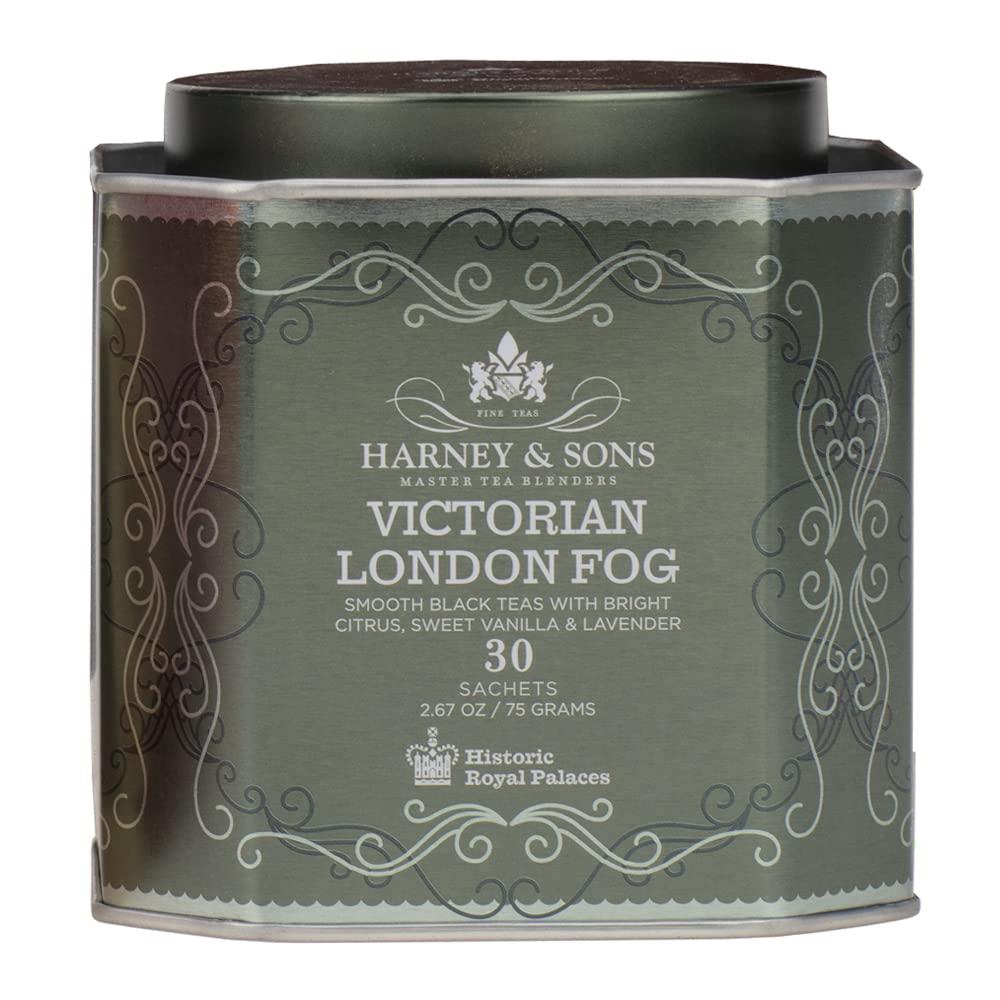 Harney & Sons Harney & Sons Victorian London Fog Tea, Black and Oolong Tea with Citrus, Vanilla and Lavender | 30 Sachets, Historic Royal Palaces Collection