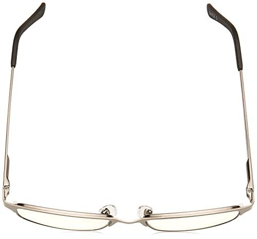 Foster Grant Foster Grant Men's Samson Rectangular Reading Glasses, Satin Dark Gunmetal/Transparent, 52 mm + 1.75
