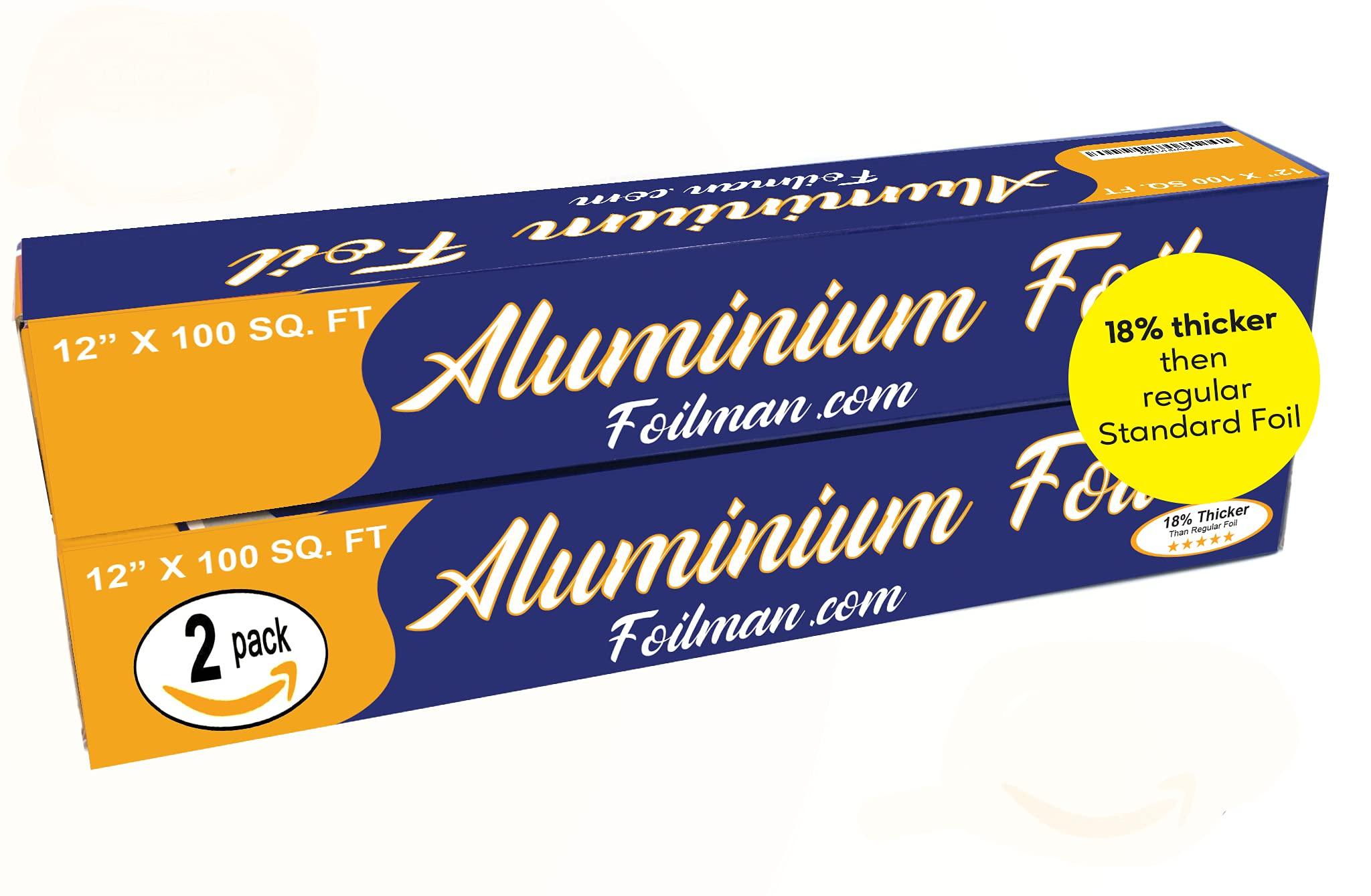 Foilman Foilman - Household Aluminum Foil - Roll (18% Thicker Than Standard foil) - 2 Pack