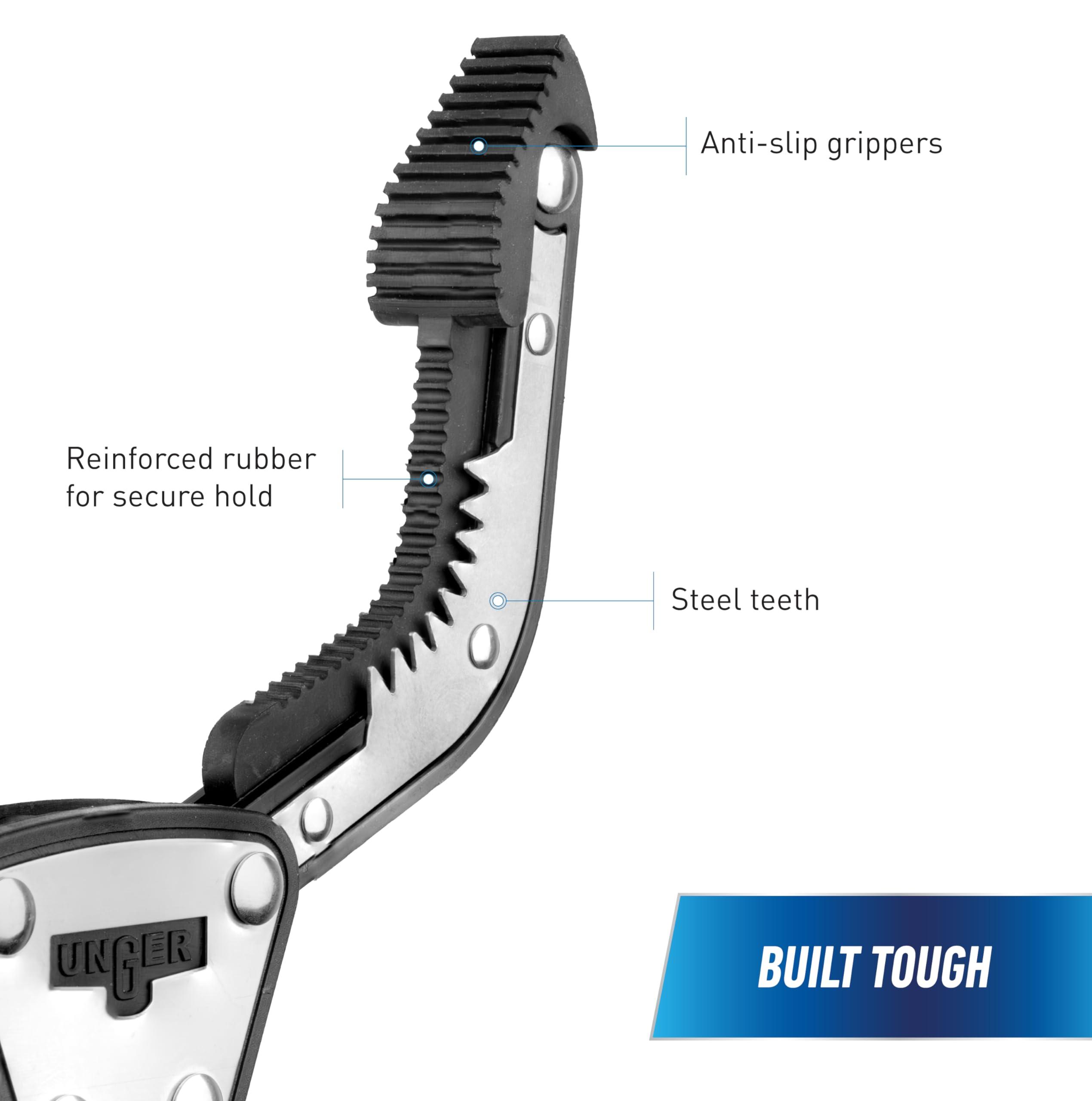 UNGER Unger Professional 42 Rugged Reacher Reacher Grabber Tool & Trash Picker, Outdoor Trash Picker Upper Tool, Heavy Duty Grabber Reacher, Claw Grabber Pickup Tool, Yard Clean Up