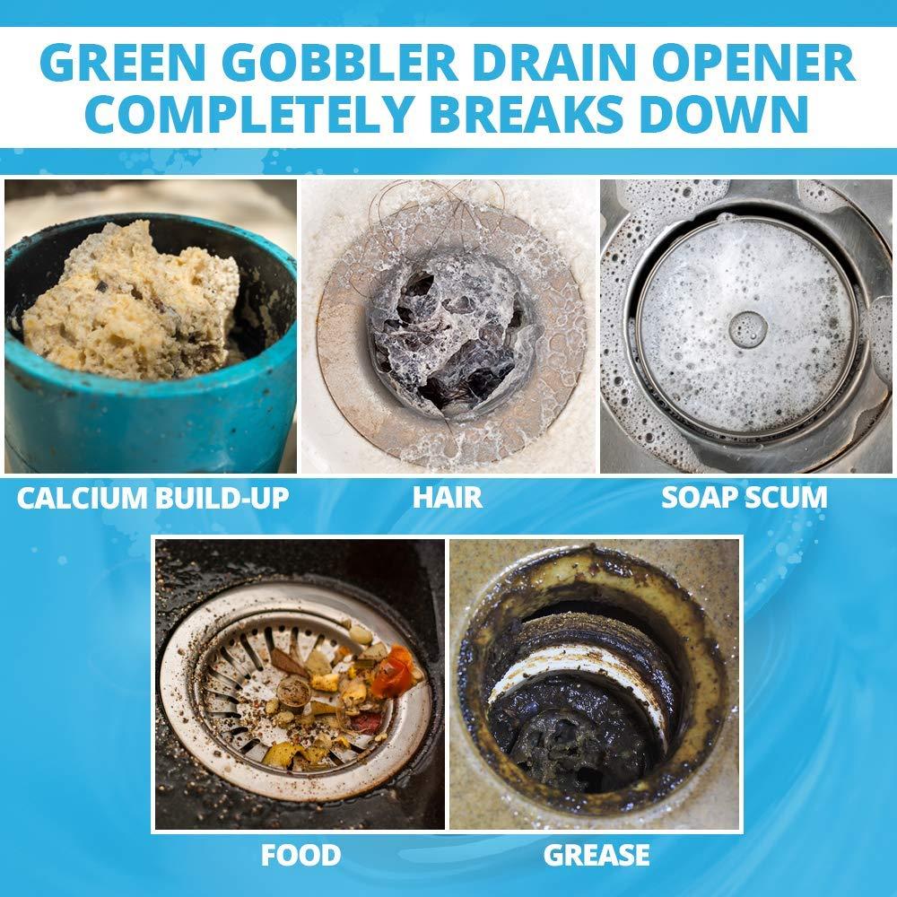EcoClean Solutions ECOCLEAN SOLUTIONS GGDC3SEMR Green Gobbler Breaks Up The Toughest Blogs, Sold as 3 Pack, 9 Counts Total