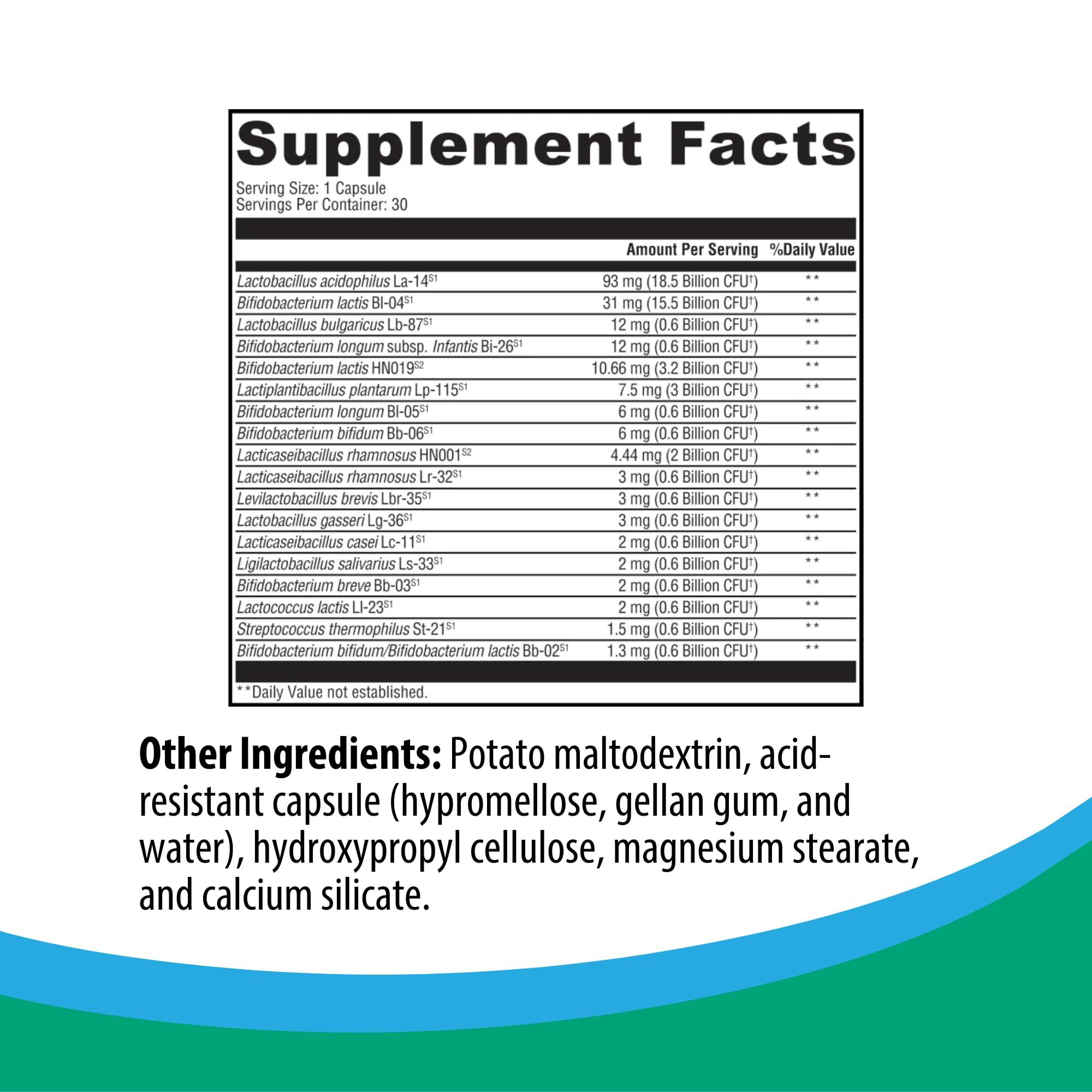 Rootcology Rootcology by Dr. Izabella Wentz | ProB 50 | 18 Shelf-Stable Probiotic Strains to Support Gut Health and Maintain Bowel Regularity with Bifidobacterium, Lactobacillus and More | 30 Vegetarian Capsules